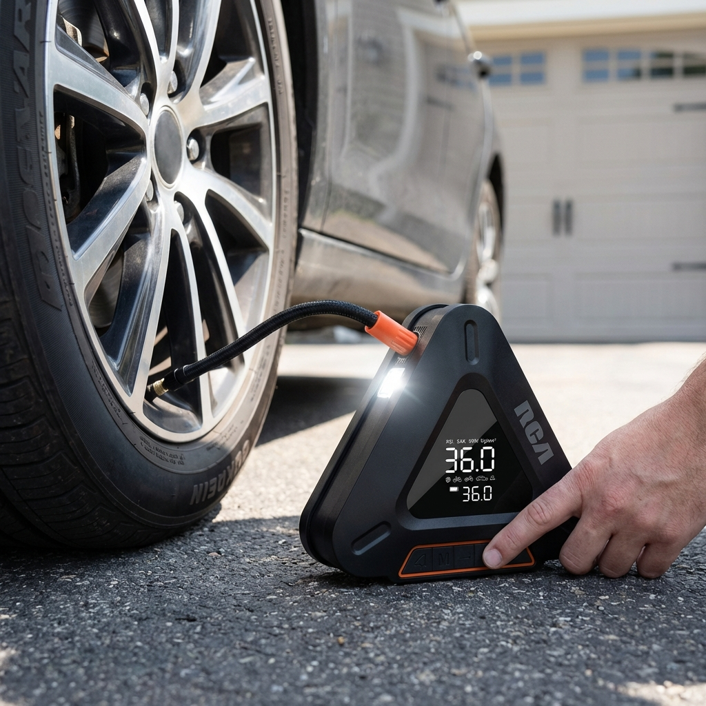 RCA TIRE INFLATOR WITH AUTO SHUTOFF - June 3