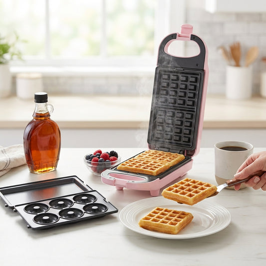 2 SQUARE WITH REMOVABLE PLATES FLIP WAFFLE MAKER - May 20